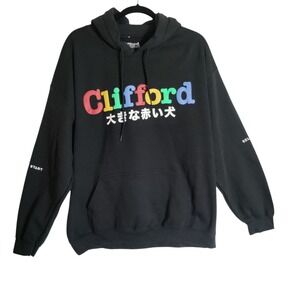 Select Start X Clifford the big red dog Black pullover Hoodie Size XL